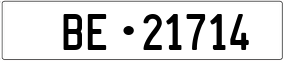Truck License Plate